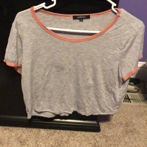 Grey crop top
